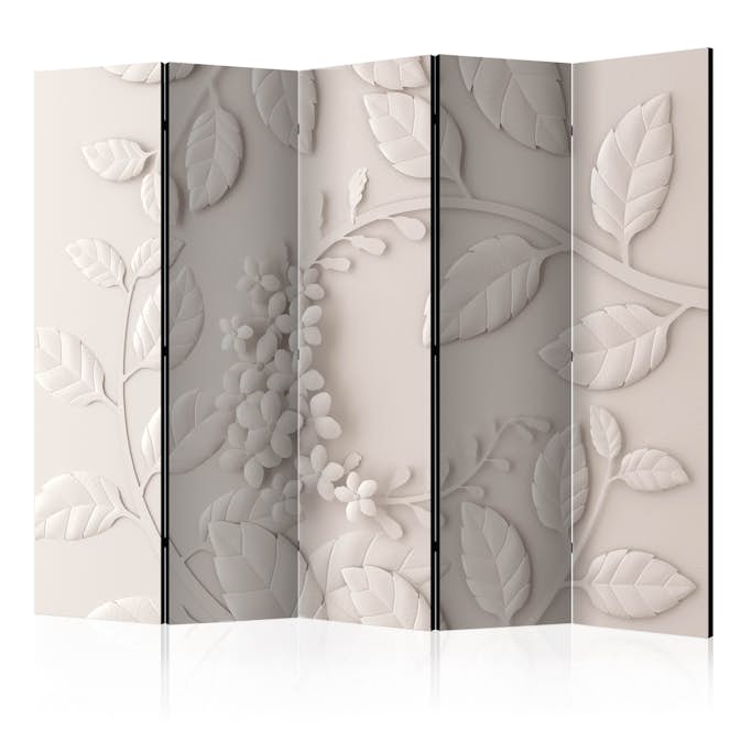 Rumsavdelare Skärmvägg Arkiio Paper Flowers Cream II 225x172 cm