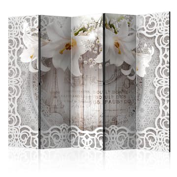 Rumsavdelare Skärmvägg Arkiio Lilies and Quilted Background II 225x172 cm