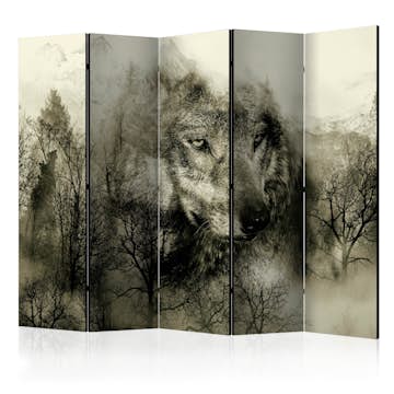 Rumsavdelare Skärmvägg Arkiio Mountain Predator Beige II 225x172 cm