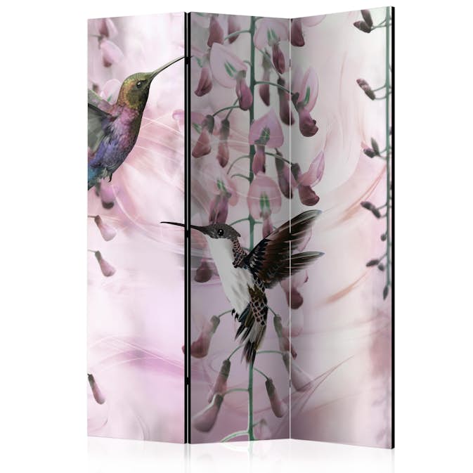 Rumsavdelare Skärmvägg Arkiio Flying Hummingbirds Pink 135x172 cm