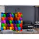 Rumsavdelare Skärmvägg Arkiio Colorful Geometric Boxes II 225x172 cm