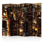 Rumsavdelare Skärmvägg Arkiio City by Night Chicago USA II 225x172 cm