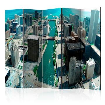 Rumsavdelare Skärmvägg Arkiio Urban Architecture of Chicago II 225x172 cm
