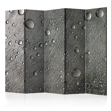 Rumsavdelare Skärmvägg Arkiio Steel Surface with Water Drops II 225x172 cm