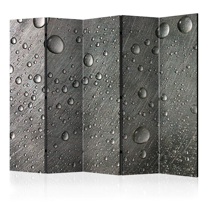 Rumsavdelare Skärmvägg Arkiio Steel Surface with Water Drops II 225x172 cm