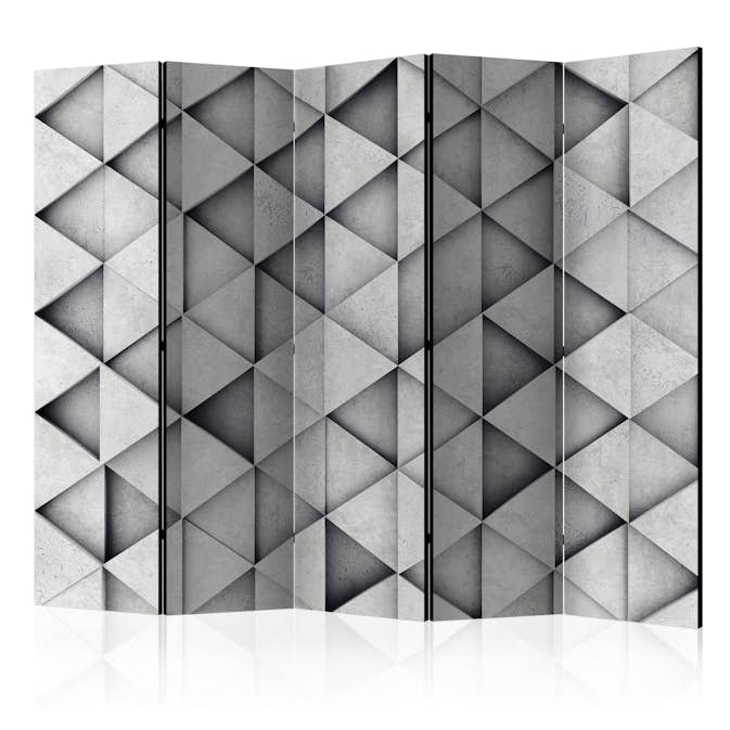Rumsavdelare Skärmvägg Arkiio Grey Triangles II 225x172 cm