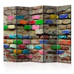 Rumsavdelare Skärmvägg Arkiio Colourful Bricks II 225x172 cm