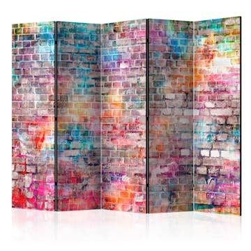 Rumsavdelare Skärmvägg Arkiio Colourful Brick II 225x172 cm