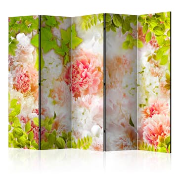 Rumsavdelare Skärmvägg Arkiio Bright Peonies II 225x172 cm