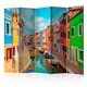 Rumsavdelare Skärmvägg Arkiio Colorful Canal in Burano II 225x172 cm