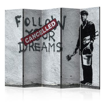 Rumsavdelare Skärmvägg Arkiio Dreams Cancelled Banksy II 225x172 cm