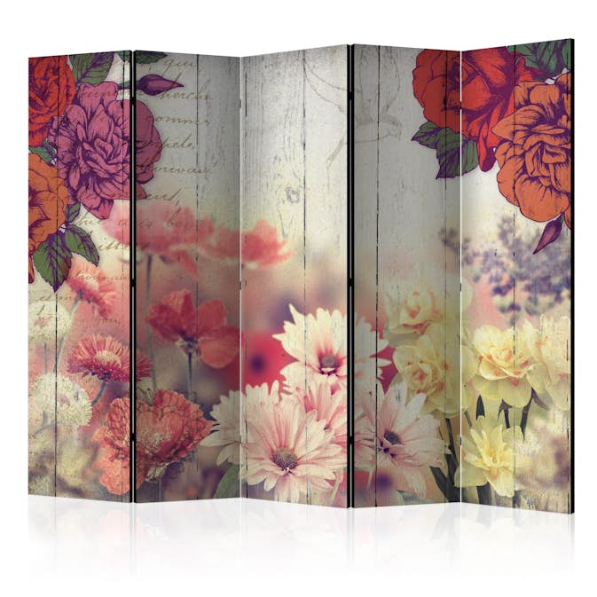 Rumsavdelare Skärmvägg Arkiio Vintage Flowers II 225x172 cm