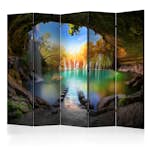 Rumsavdelare Skärmvägg Arkiio Turquoise Lake II 225x172 cm