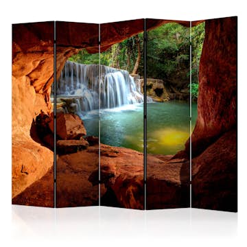 Rumsavdelare Skärmvägg Arkiio Cave Forest Waterfall II 225x172 cm