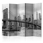 Rumsavdelare Skärmvägg Arkiio Road to Manhattan Black and White II 225x172 cm