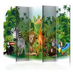 Rumsavdelare Skärmvägg Arkiio Jungle Animals II 225x172 cm