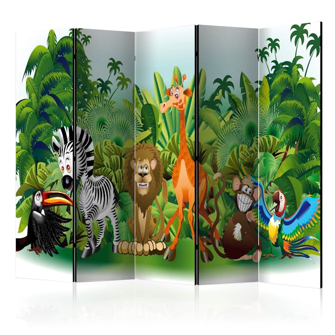 Rumsavdelare Skärmvägg Arkiio Jungle Animals II 225x172 cm
