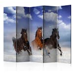 Rumsavdelare Skärmvägg Arkiio Horses in the Snow II 225x172 cm