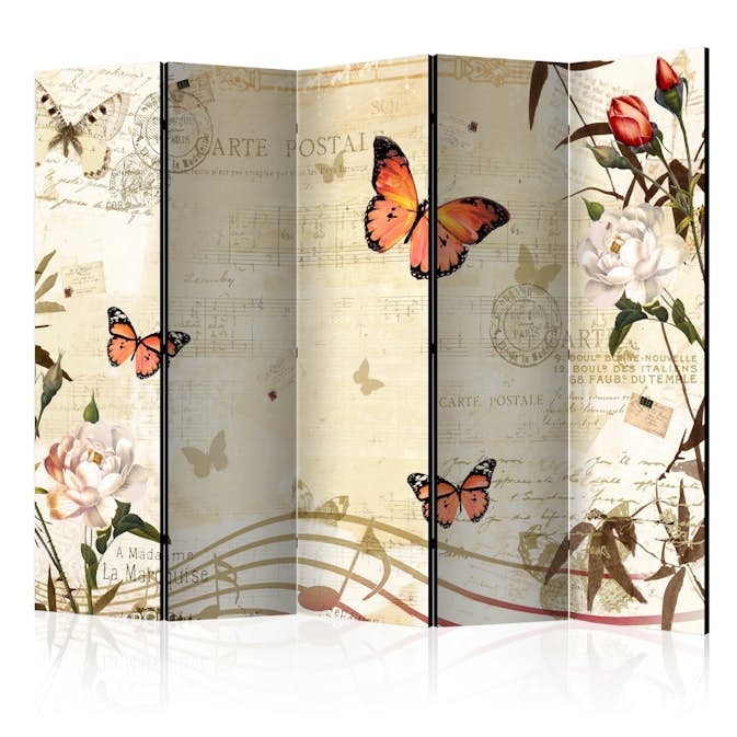 Rumsavdelare Skärmvägg Arkiio Melodies of Butterflies II 225x172 cm