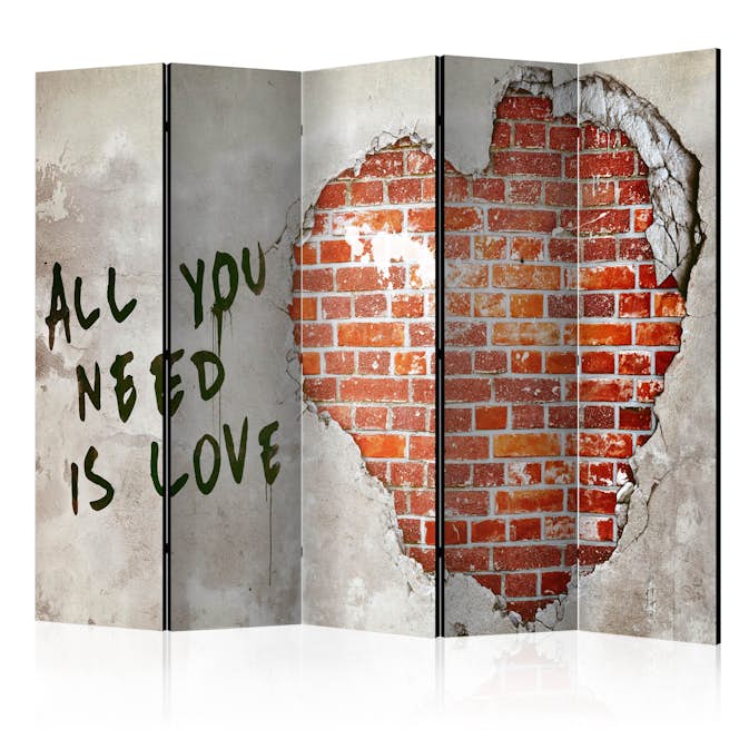 Rumsavdelare Skärmvägg Arkiio Love is all you need II 225x172 cm