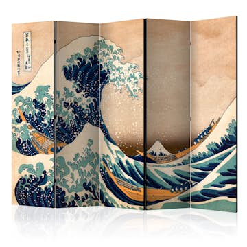 Rumsavdelare Skärmvägg Arkiio Hokusai: The Great Wave Off Kanagawa Reproduction II 225x172 cm