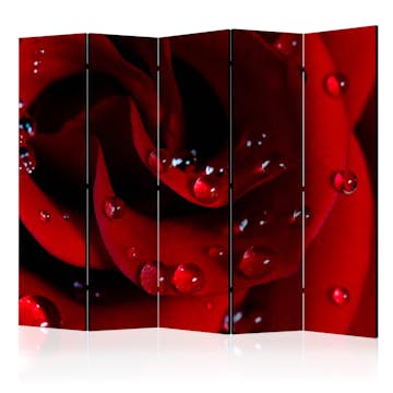 Rumsavdelare Skärmvägg Arkiio Red Rose With Water Drops II 225x172 cm