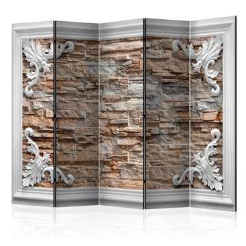 Rumsavdelare Skärmvägg Arkiio Brick In The Frame Brown II 225x172 cm