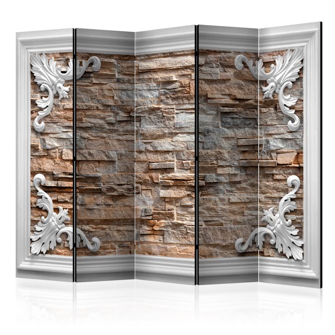 Rumsavdelare Skärmvägg Arkiio Brick In The Frame Brown II 225x172 cm