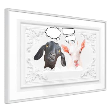 Poster Artgeist Affisch Funny Goats