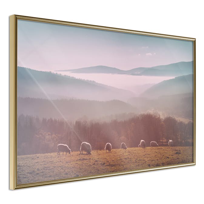 Poster Artgeist Affisch Flock of Sheep