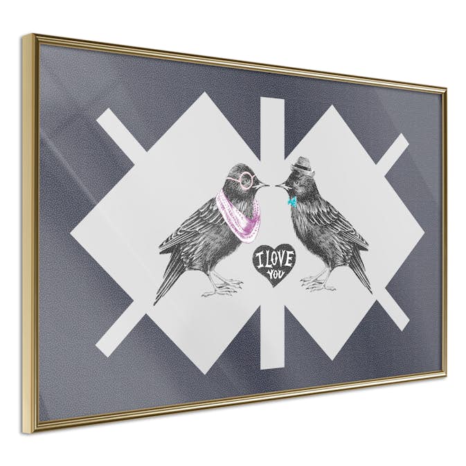 Poster Artgeist Affisch Couple of Starlings