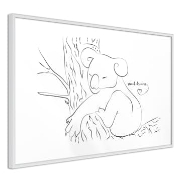 Poster Artgeist Affisch Sleepy Koala
