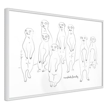 Poster Artgeist Affisch Meerkats Family