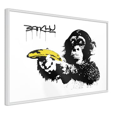 Poster Artgeist Affisch Banksy Monkey with Banana