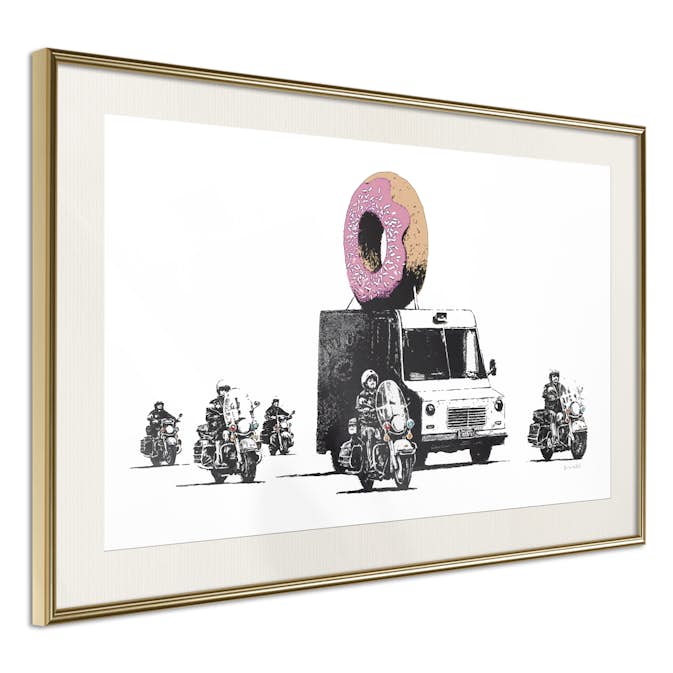 Poster Artgeist Affisch Donut Police