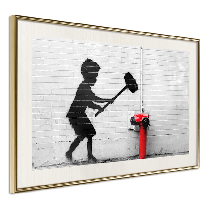 Poster Artgeist Affisch Destroy Hydrant