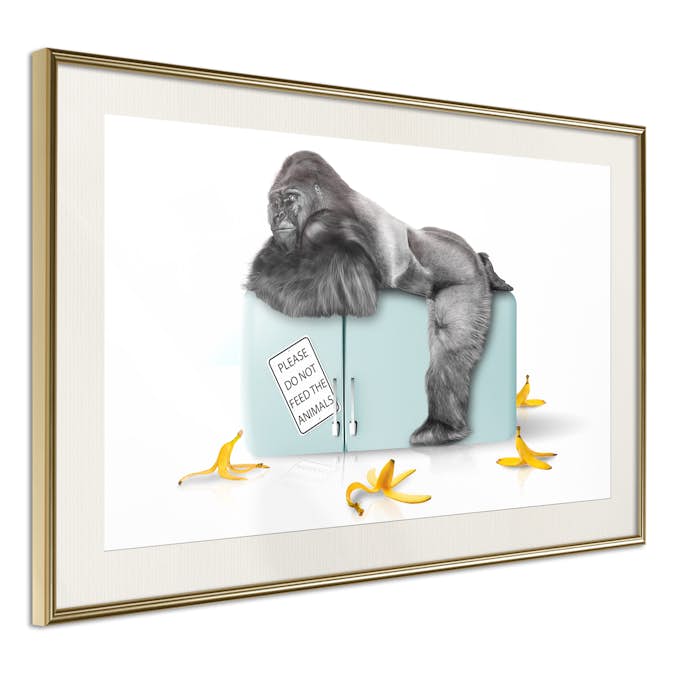 Poster Artgeist Affisch Hungry Gorilla