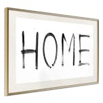 Poster Artgeist Affisch Black Home