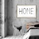Poster Artgeist Affisch Black Home