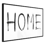 Poster Artgeist Affisch Black Home