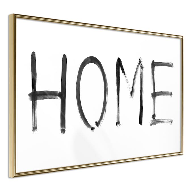 Poster Artgeist Affisch Black Home