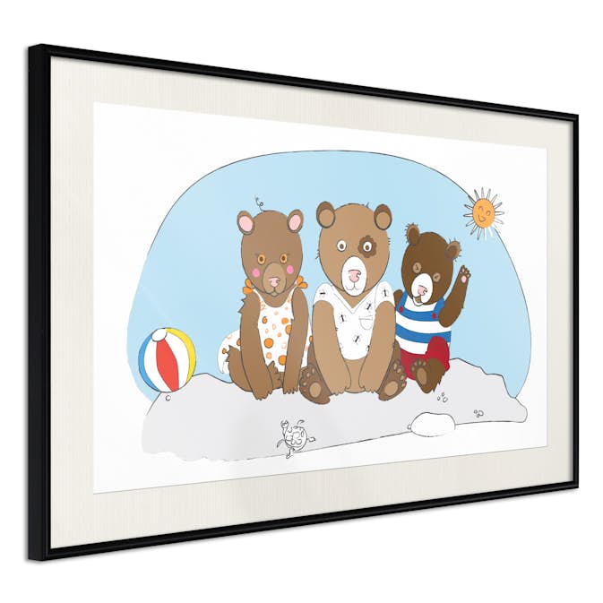 Poster Artgeist Affisch Teddy Bears on the Beach