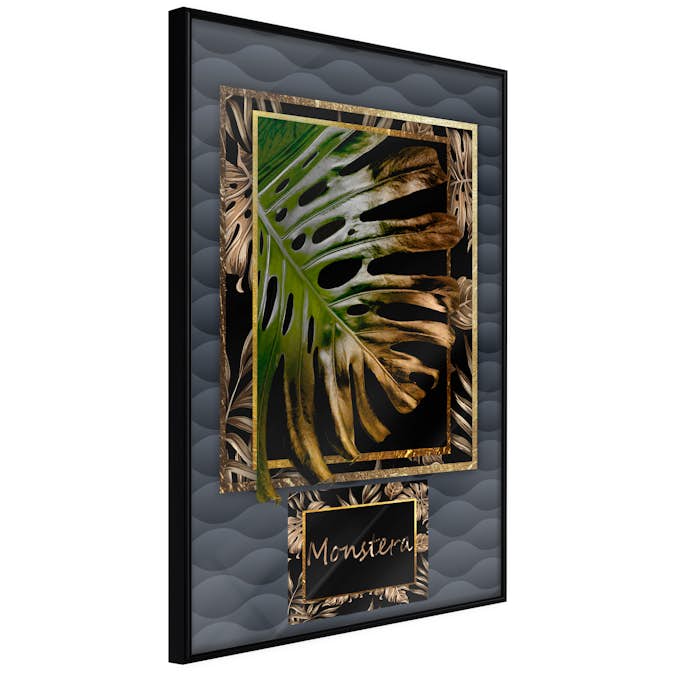 Poster Artgeist Affisch Gilded Monstera