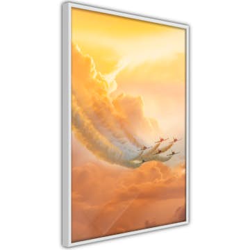 Poster Artgeist Affisch Airplanes in the Clouds