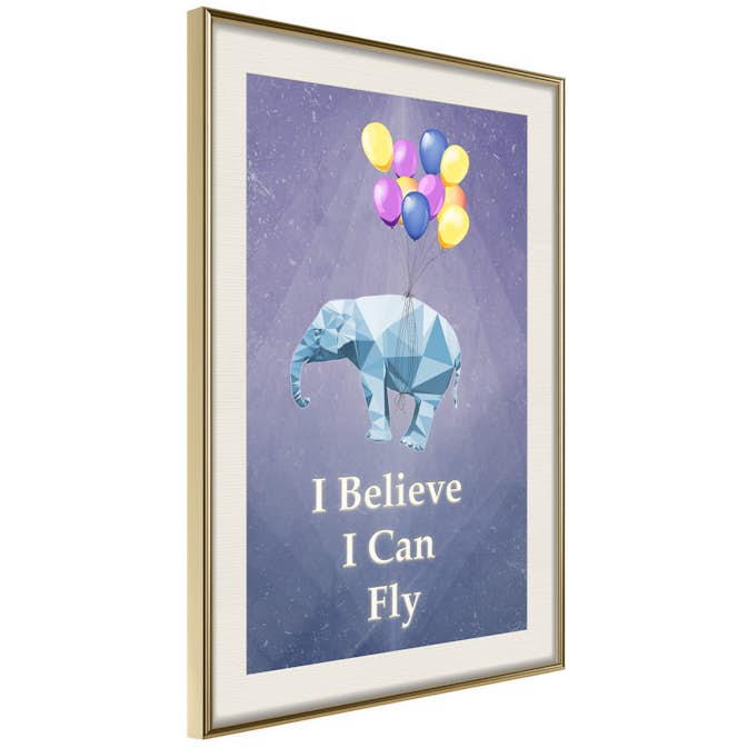 Poster Artgeist Affisch Flying Elephant