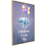 Poster Artgeist Affisch Flying Elephant