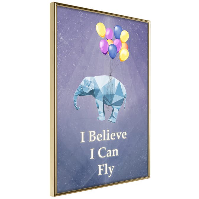 Poster Artgeist Affisch Flying Elephant