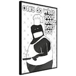 Poster Artgeist Affisch Only Do What Your Heart Tells You