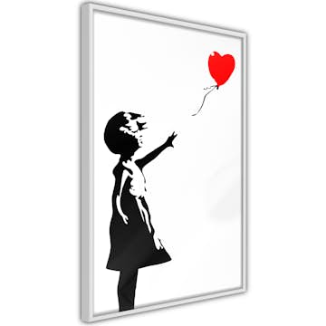 Poster Artgeist Affisch Little Girl with a Balloon