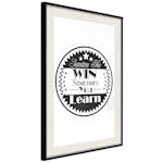 Poster Artgeist Affisch Sometimes You Win Sometimes You Learn